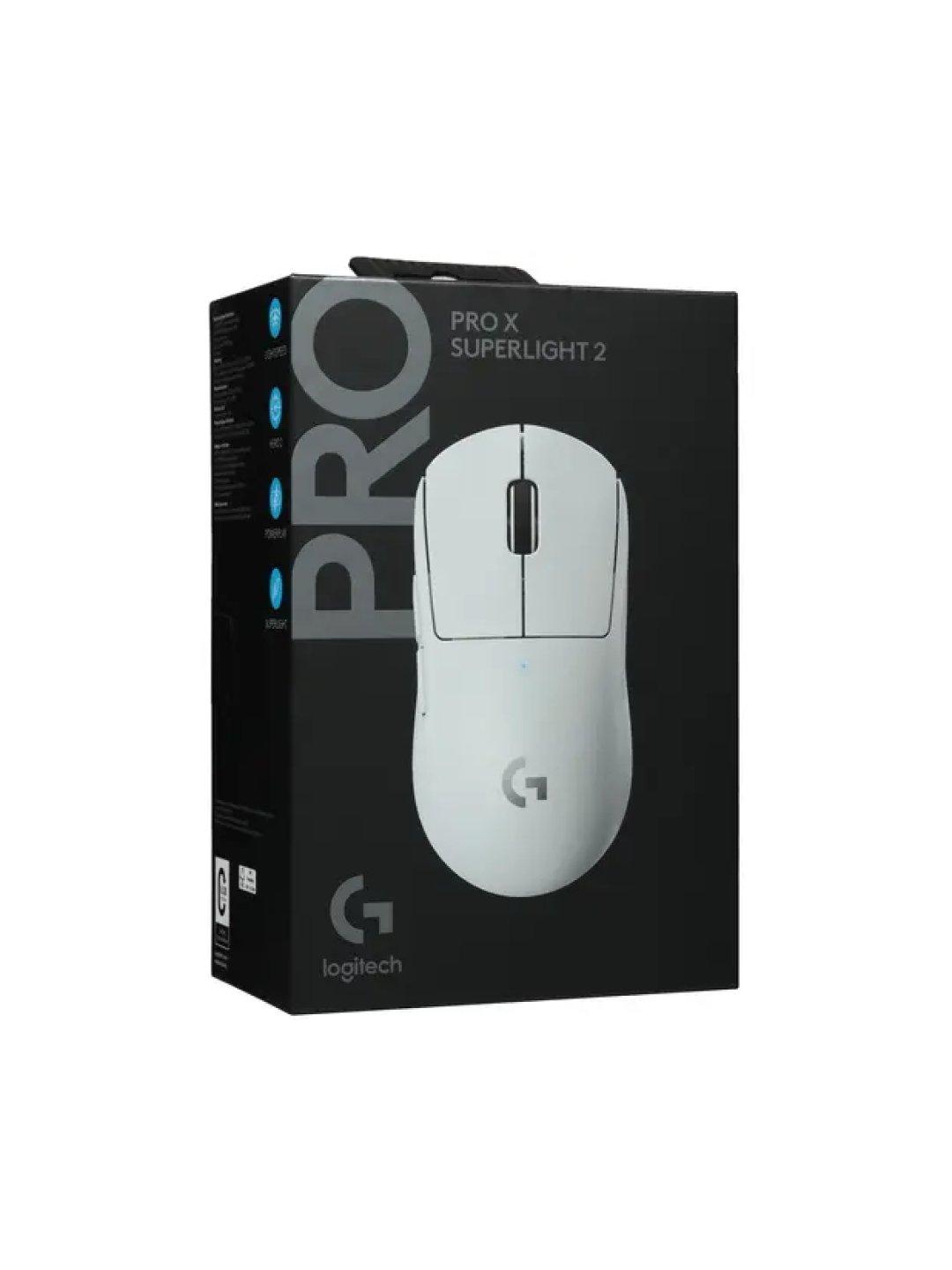 Logitech G Pro X Superlight 2, 44000 DPI, Lightspeed simsiz o'yin sichqonchasi