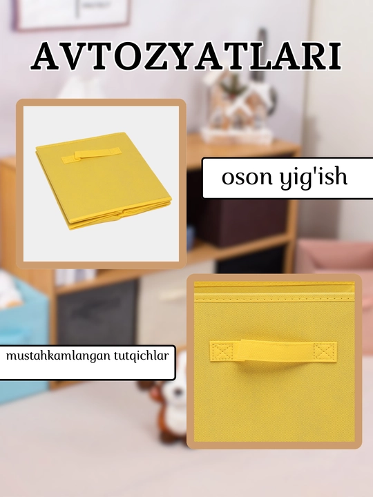 Buyum va kiyimlarni saqlash uchun organayzer qutisi