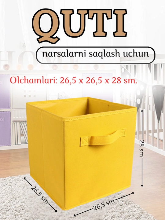 Buyum va kiyimlarni saqlash uchun organayzer qutisi