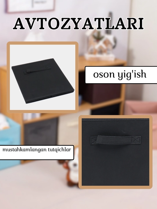 Buyum va kiyimlarni saqlash uchun organayzer qutisi