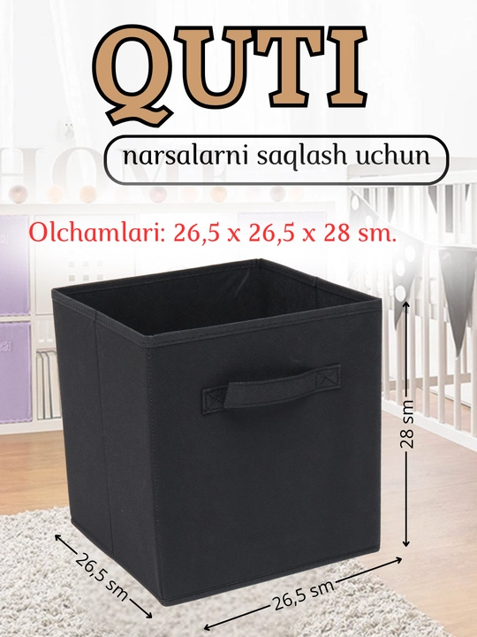 Buyum va kiyimlarni saqlash uchun organayzer qutisi
