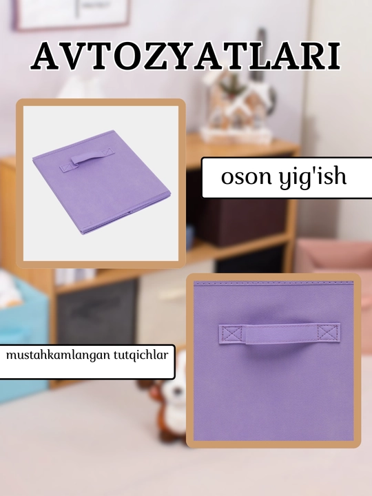 Buyum va kiyimlarni saqlash uchun organayzer qutisi