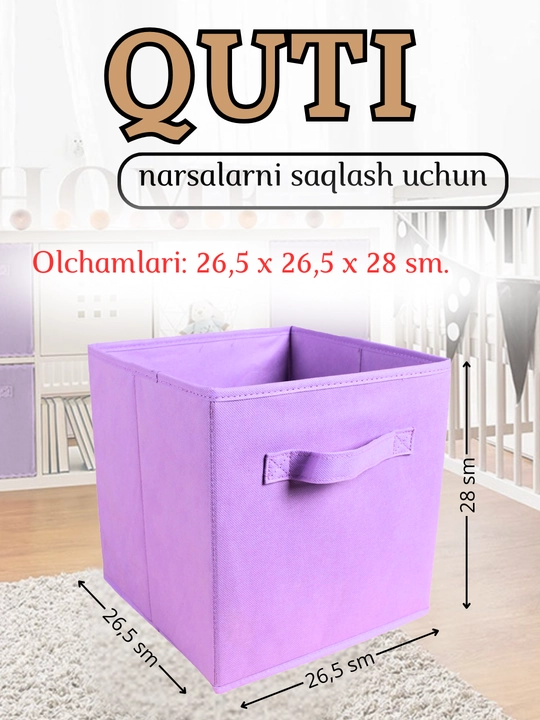 Buyum va kiyimlarni saqlash uchun organayzer qutisi