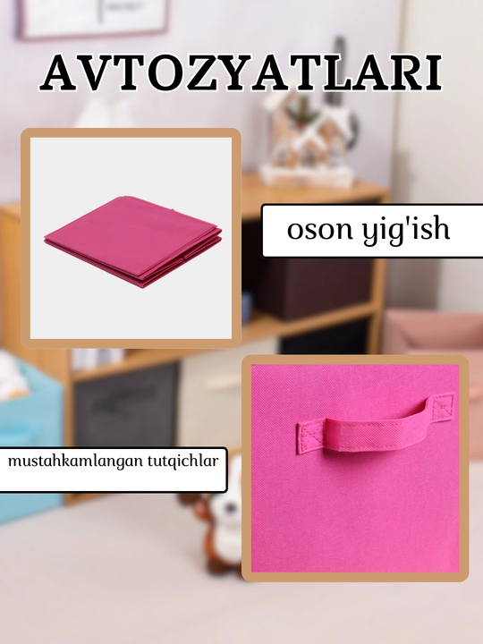 Buyum va kiyimlarni saqlash uchun organayzer qutisi