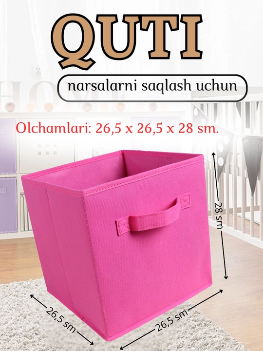 Buyum va kiyimlarni saqlash uchun organayzer qutisi