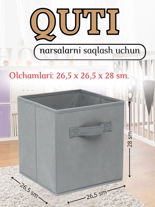 Buyum va kiyimlarni saqlash uchun organayzer qutisi