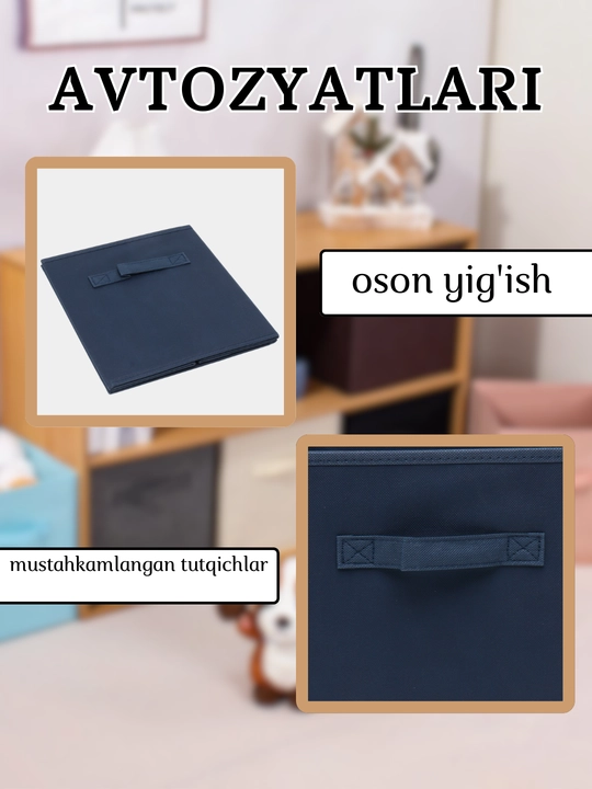 Buyum va kiyimlarni saqlash uchun organayzer qutisi