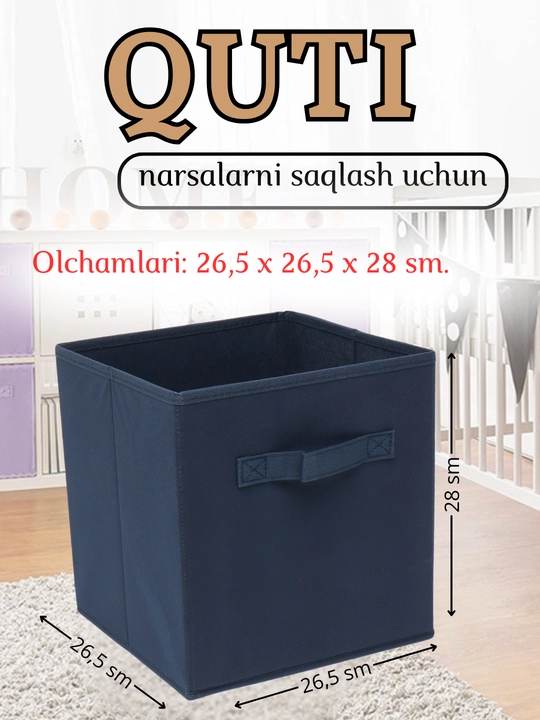 Buyum va kiyimlarni saqlash uchun organayzer qutisi