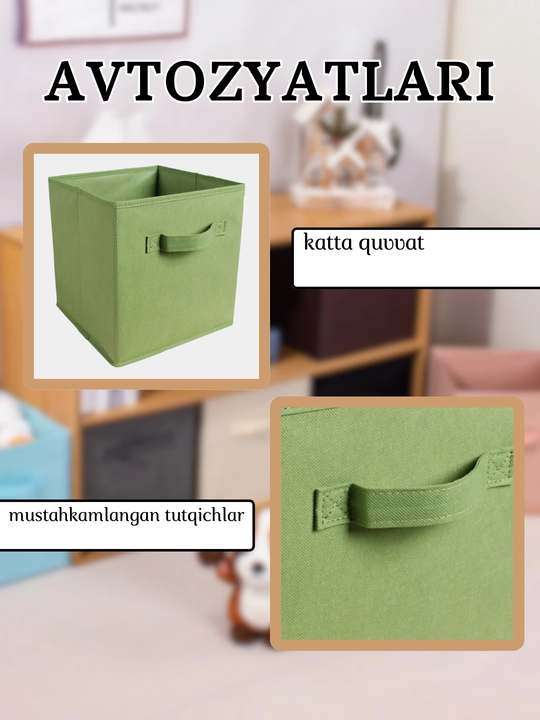 Buyum va kiyimlarni saqlash uchun organayzer qutisi