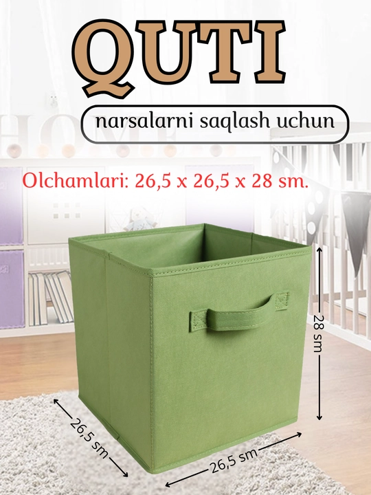 Buyum va kiyimlarni saqlash uchun organayzer qutisi