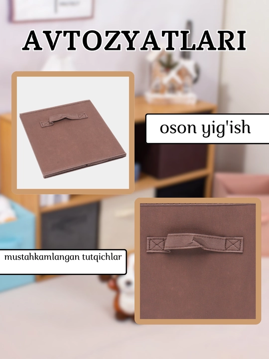 Buyum va kiyimlarni saqlash uchun organayzer qutisi