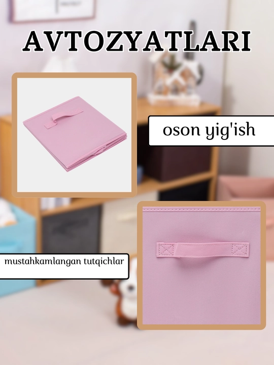 Buyum va kiyimlarni saqlash uchun organayzer qutisi