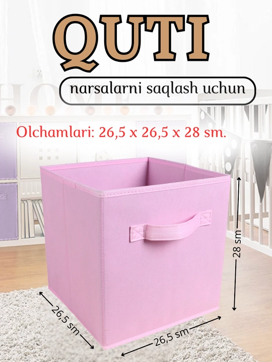 Buyum va kiyimlarni saqlash uchun organayzer qutisi