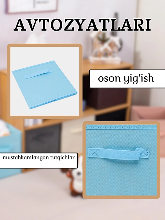 Buyum va kiyimlarni saqlash uchun organayzer qutisi