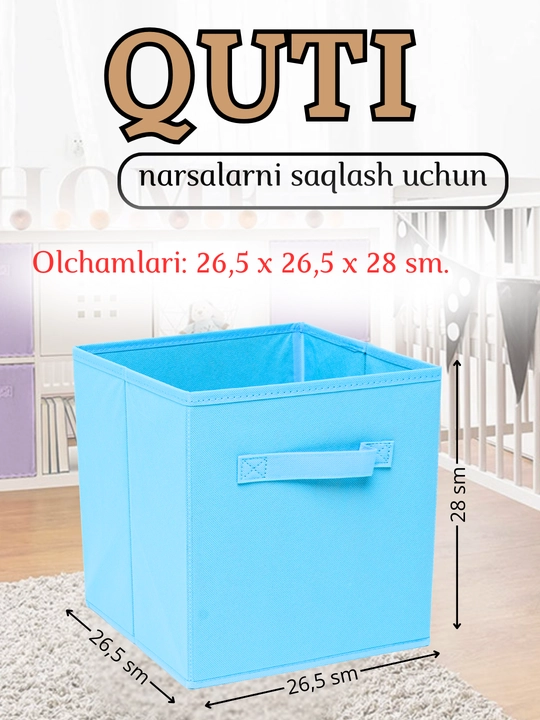 Buyum va kiyimlarni saqlash uchun organayzer qutisi
