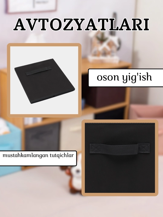 Buyum va kiyimlarni saqlash uchun organayzer qutisi