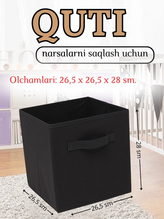 Buyum va kiyimlarni saqlash uchun organayzer qutisi