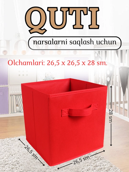 Buyum va kiyimlarni saqlash uchun organayzer qutisi