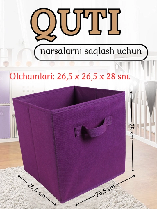 Buyum va kiyimlarni saqlash uchun organayzer qutisi