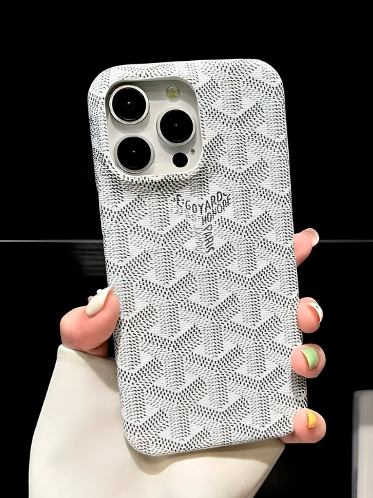 Чехол для iPhone с текстурой Goyard - 