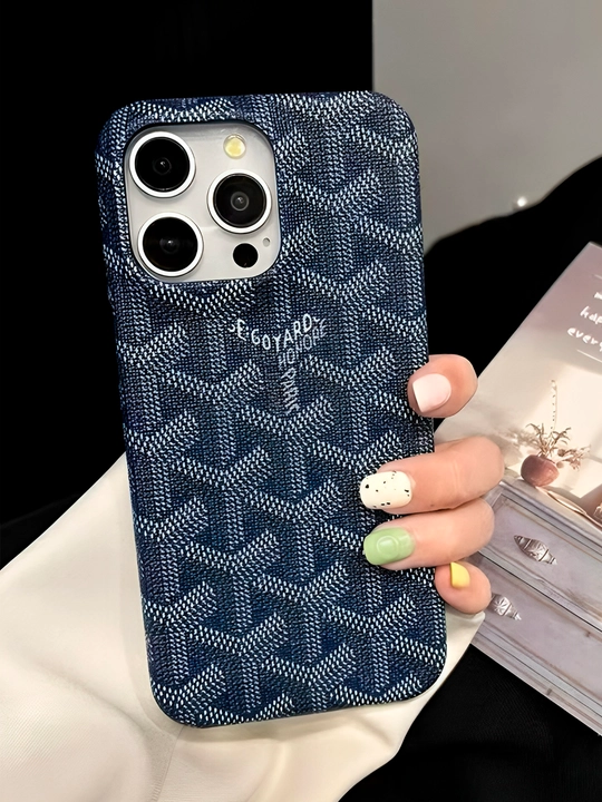 Чехол для iPhone с текстурой Goyard - 