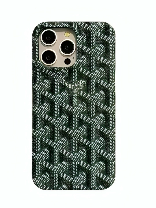 Чехол для iPhone с текстурой Goyard - 