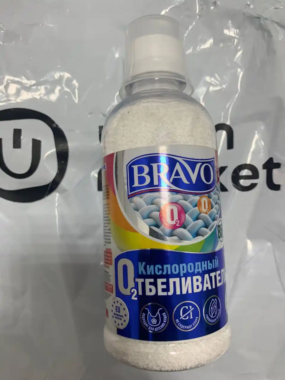 Кислородный отбеливатель, пятновыводитель, Bravo, 350 г