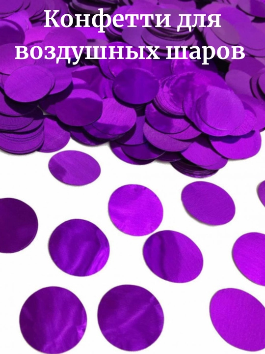 Круглые конфетти с блестками