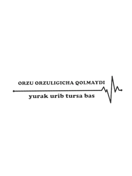 Orzular orzuligicha qolmaydi - Наклейка на любой автомобиль, водостойкие, прочные