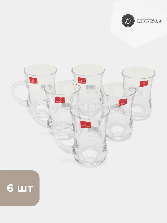 Choy va qahva uchun turk finjonlar to'plami,armuda, krujka, Blinkmax, 6 dona