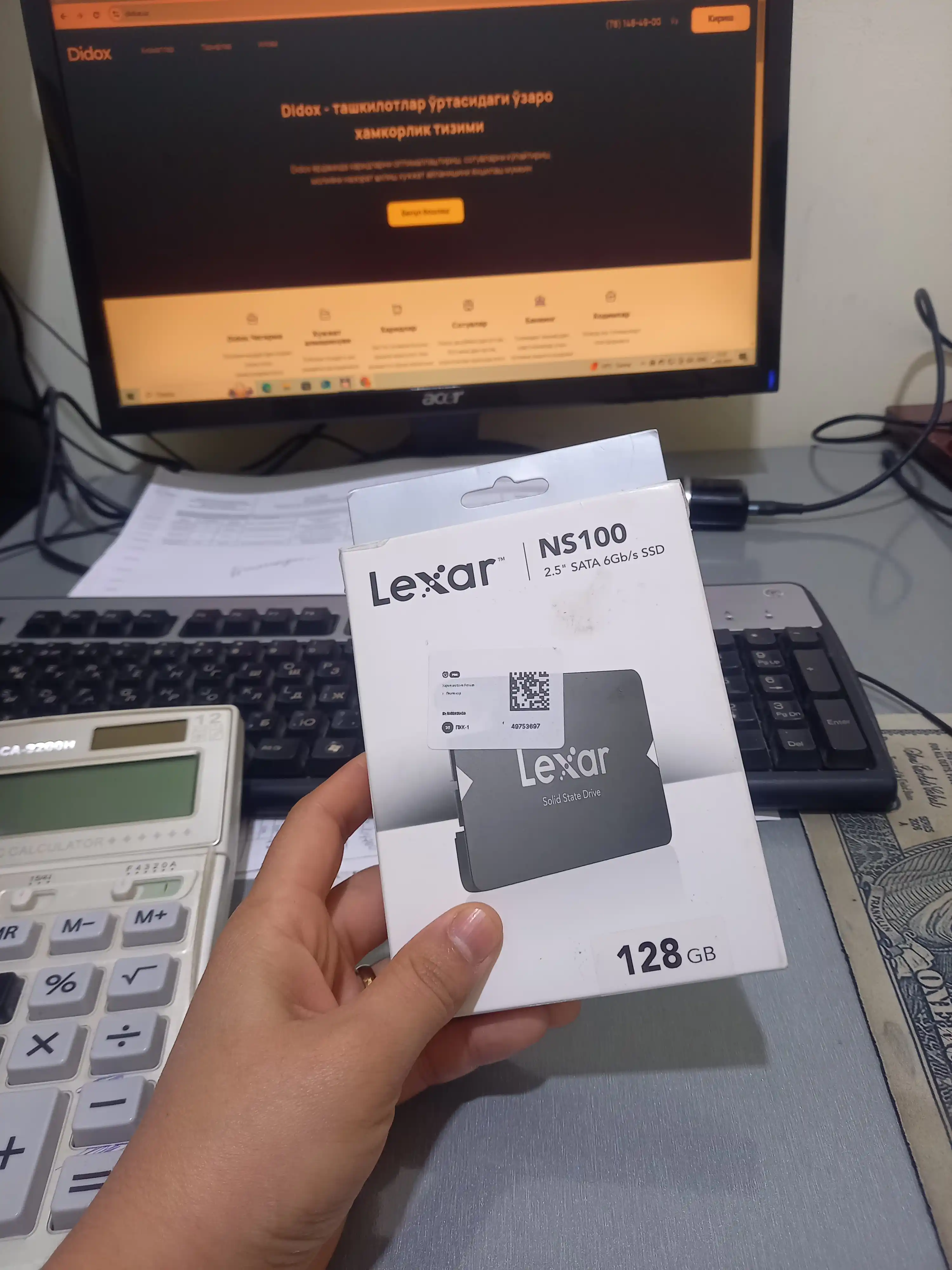 Hакопитель для пк и ноутбука SSD SATA 128ГБ 240ГБ 256ГБ 512ГБ 1ТБ 2ТБ Lexar