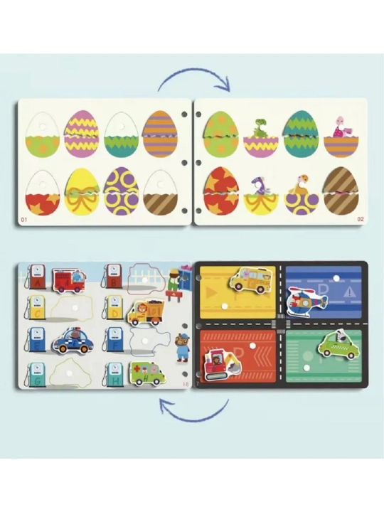 Usborne Busy Book, бизиборд-книжка из фетра — тактильная развивающая книга для малышей