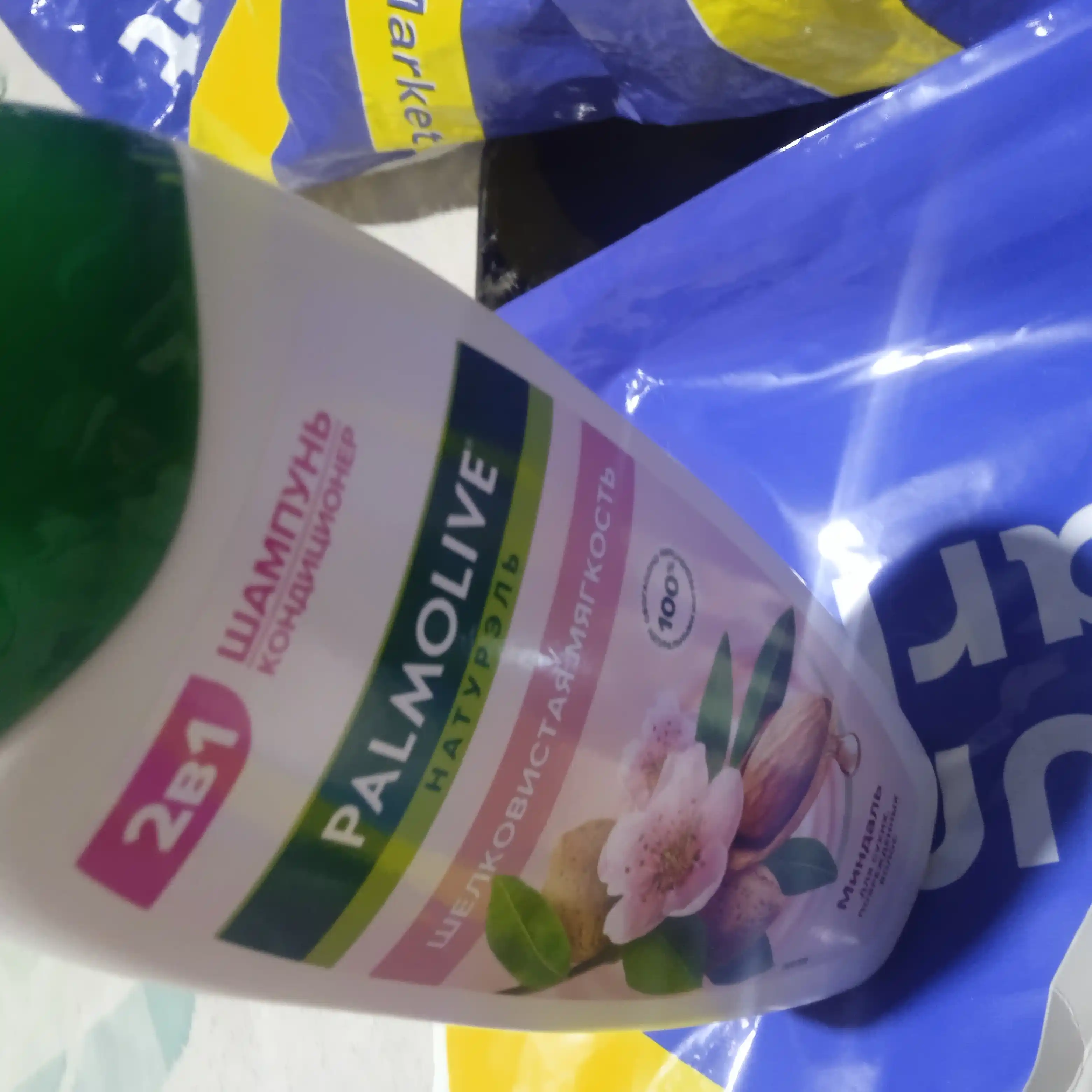 Шампунь Palmolive Натурэль Шелковистая мягкость, с экстрактом миндаля, 450 мл