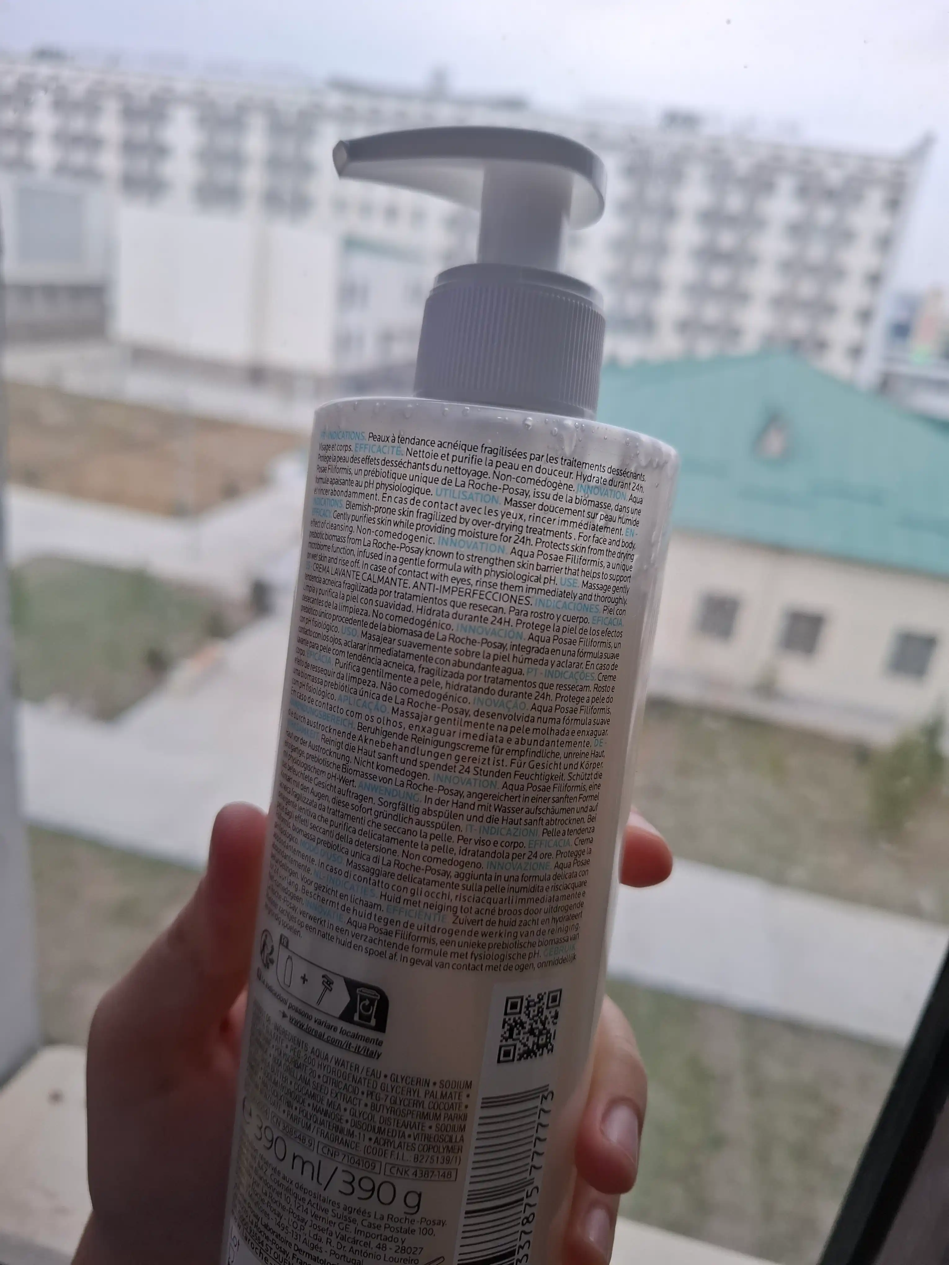 Tinchlantiruvchi tozalovchi krem jeli LA ROCHE POSAY EFFACLAR H ISO-BIOME, nomukammallikka qarshi, 390 ml