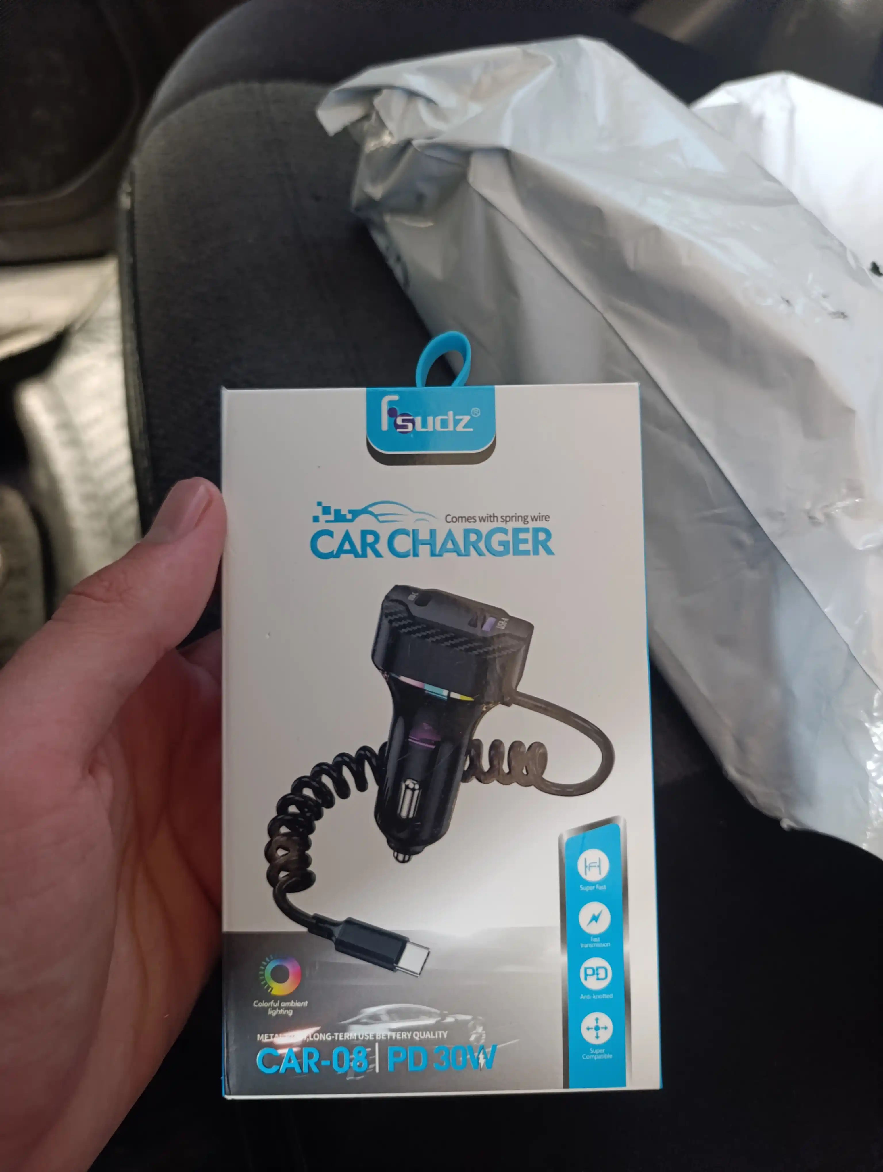 Быстрое зарядное устройство CAR CHARGER PD-3OW универсальное