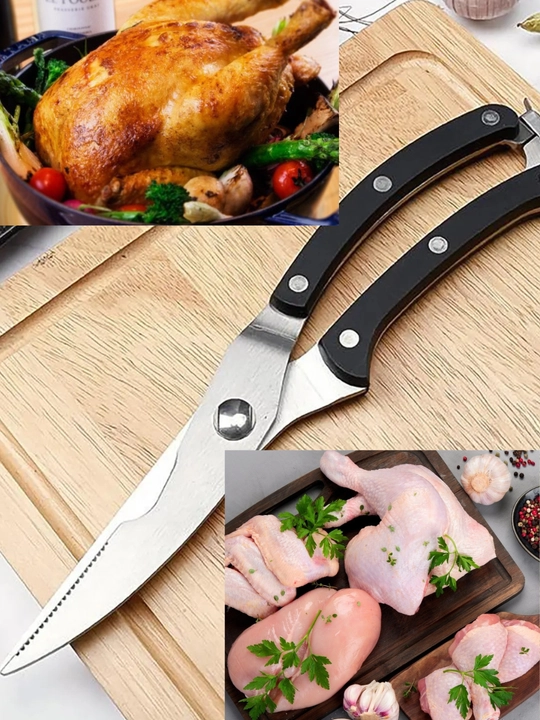 Baliq va parranda go‘shti uchun universal oshxona qaychisi, 25 sm - 