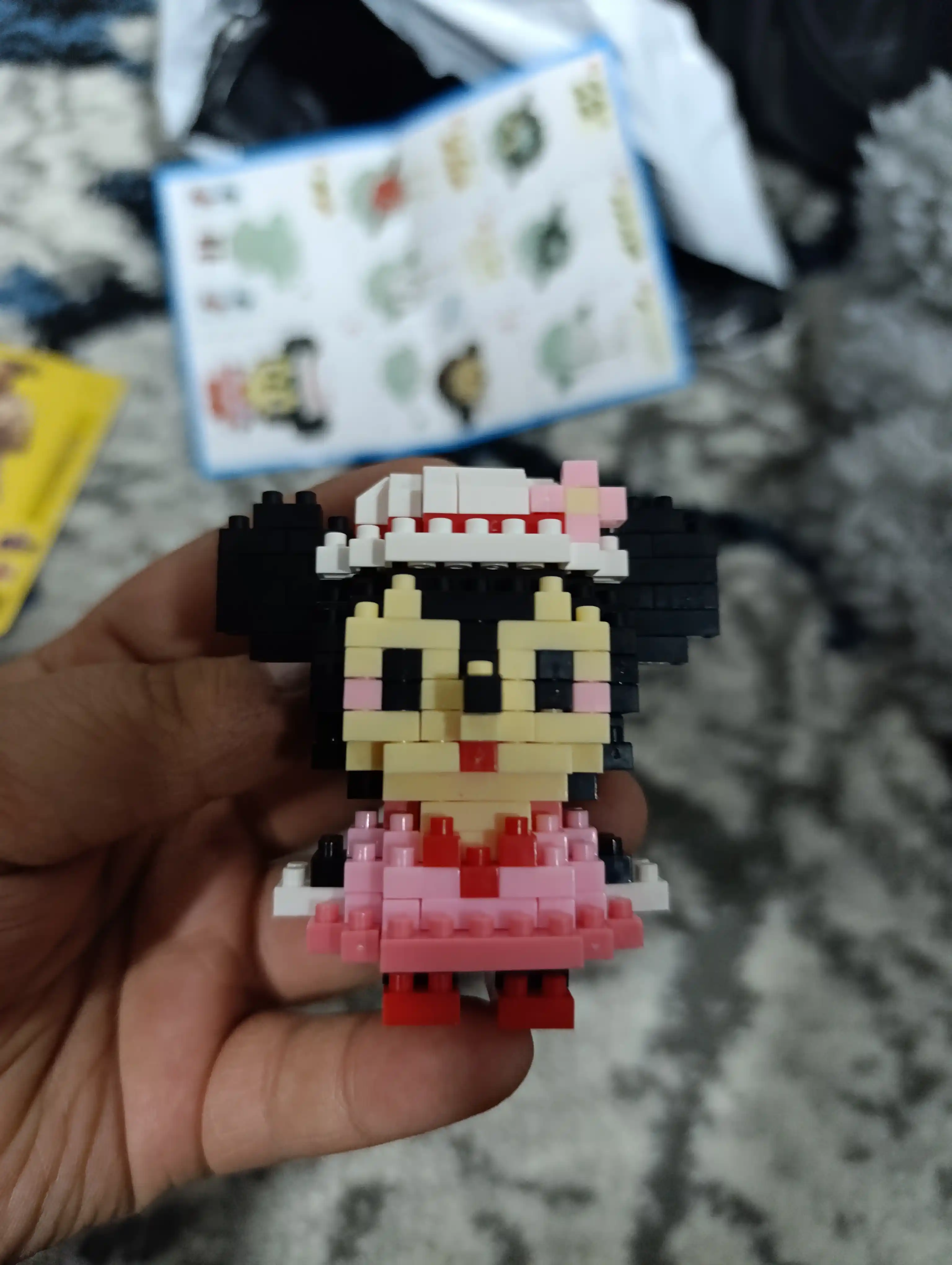 3D blokli konstruktor, mini lego, bolalar va kattalar uchun jumboq, haykalchalar