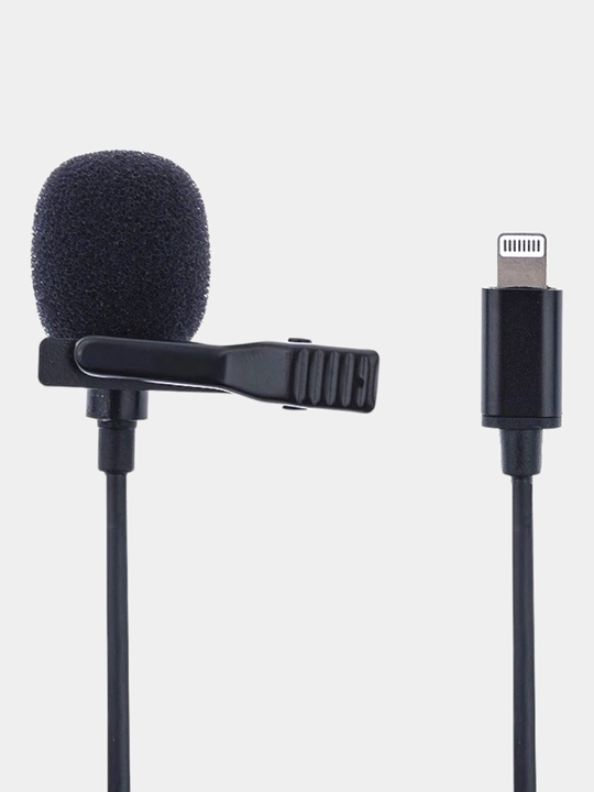 1,5 metrli ilmoqli mikrofon, iPad, iPhone 11, X, 8, 8 plus, 7, 7 plus uchun yoritish - 