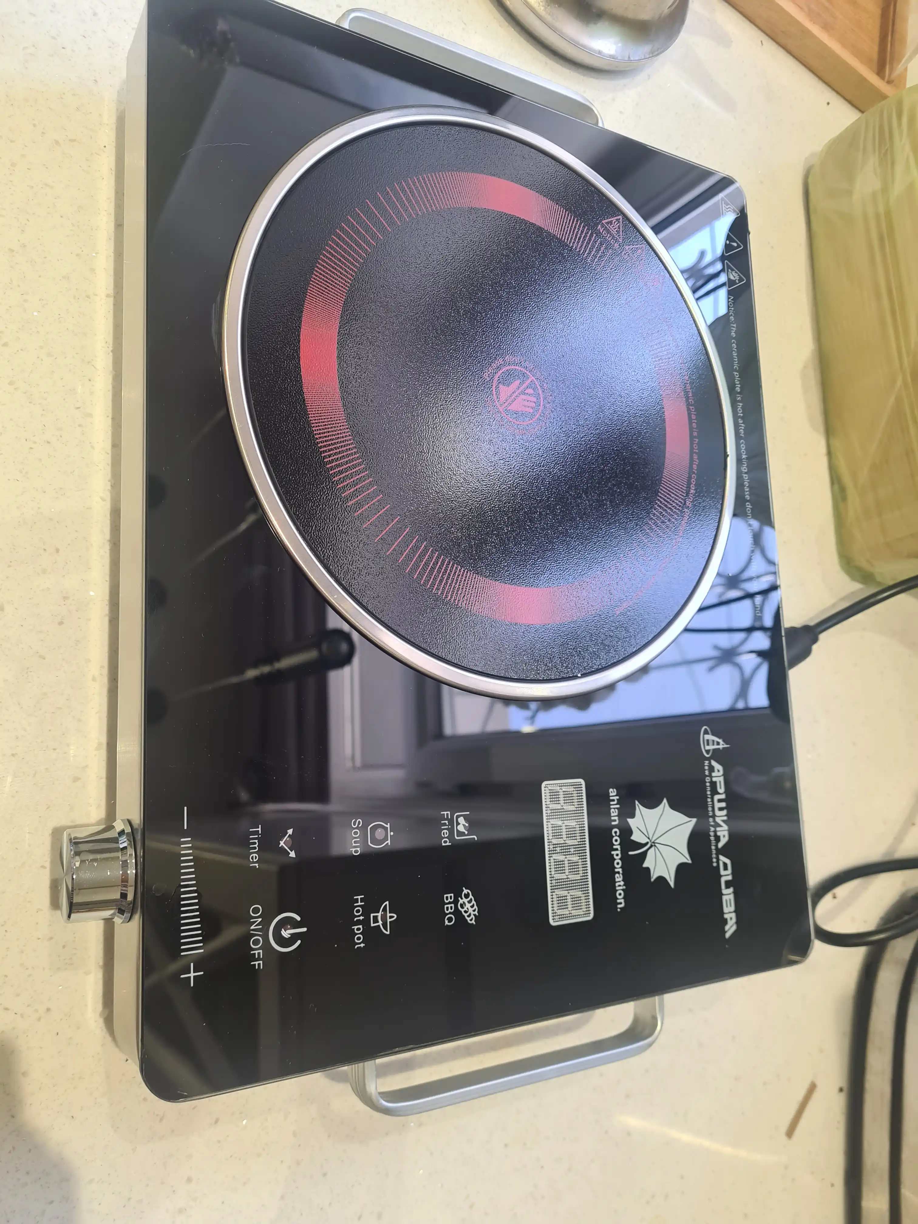 Elektr plita  2 komforkalik  stol usti plitasi , shisha keramika 3500 W