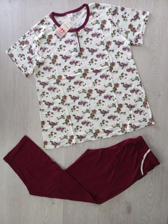 Uy kiyimi, pijama, kalta yengli