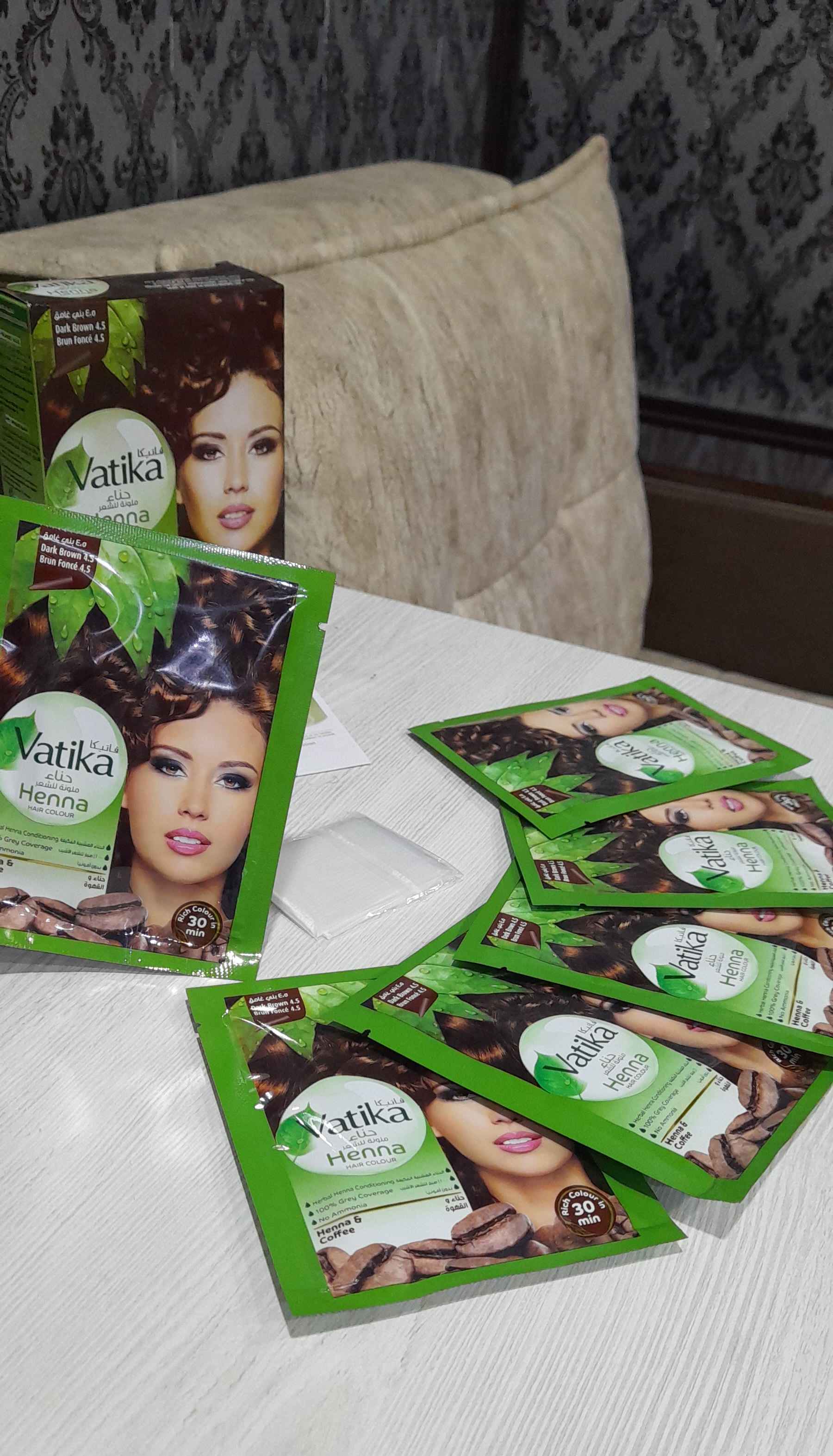 Sochlar uchun xna Vatika DBW, 60 g "24"