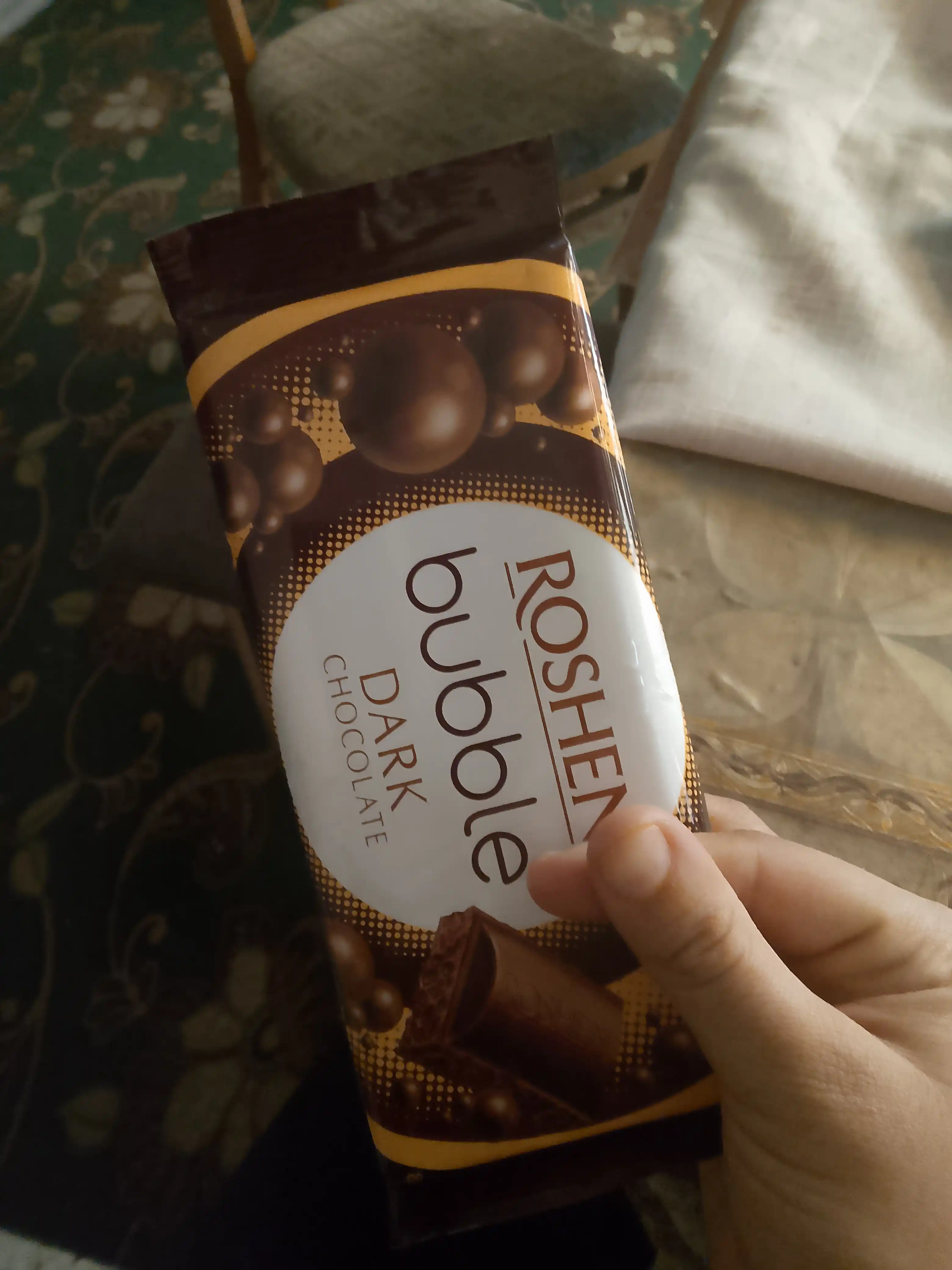 Shokolad Roshen, g'ovakli ekstra qora, 80 g