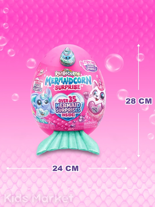 Игровой набор сюрприз Zuru Pets Alive, Mermaidcorn, игрушка яйцо, мягкая игрушка подарок