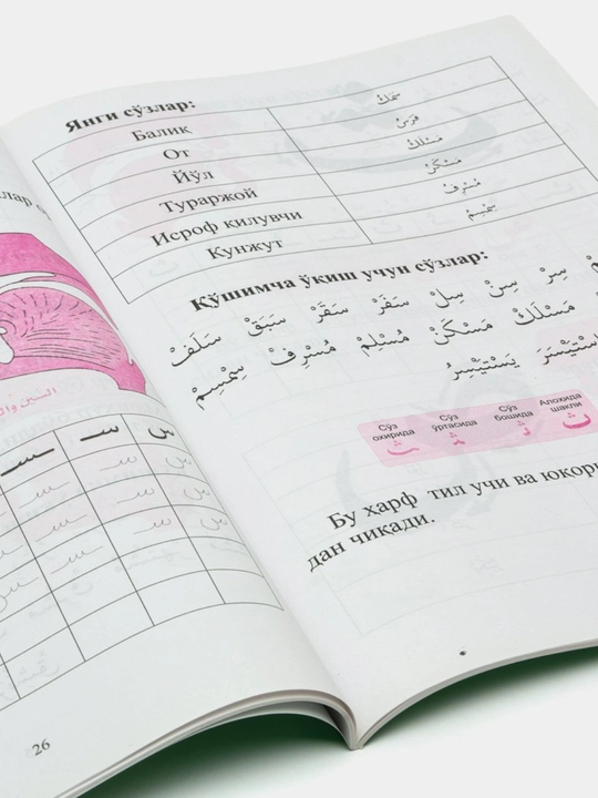 Muallimi Soniy tajvid qoidalari bilan, arab tili darslari, arab yozuvi