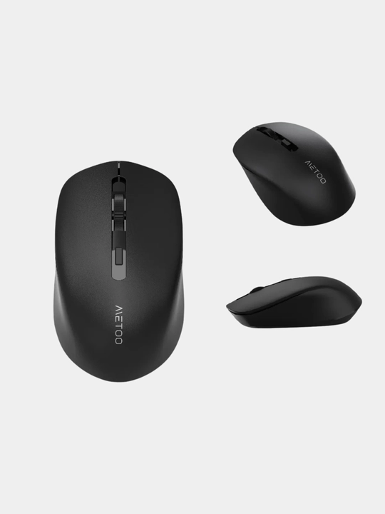 Metoo E0 2,4G + Bluetooth jim ishlovchi simsiz sichqoncha, ergonomik