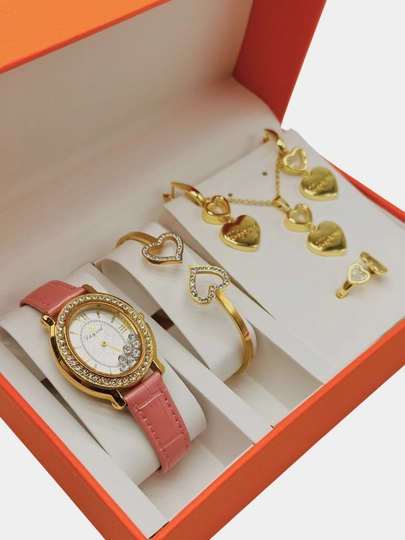 Комплект украшений, серьги, кольцо, браслет, чась цепочка, Messika Bvlgari, Vancleef
