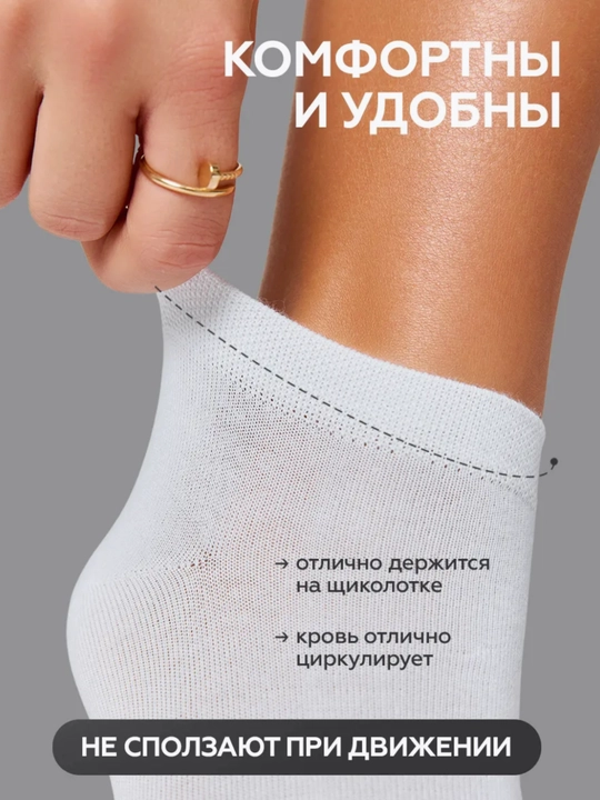 Носки женские и мужские, 36-41, белые, черные, короткие носочки The Kuka