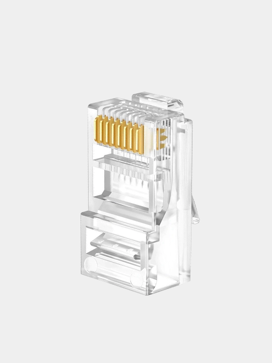 RJ45 konnektor 6-toifali, 8P8S, UTP/FTP shtekeri, kabel
