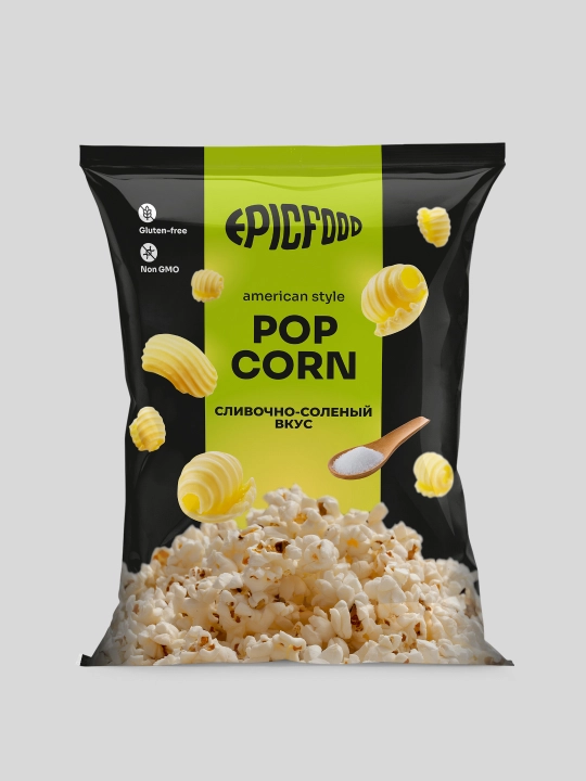 Popcorn Saryog' va tuz ta'mli American style