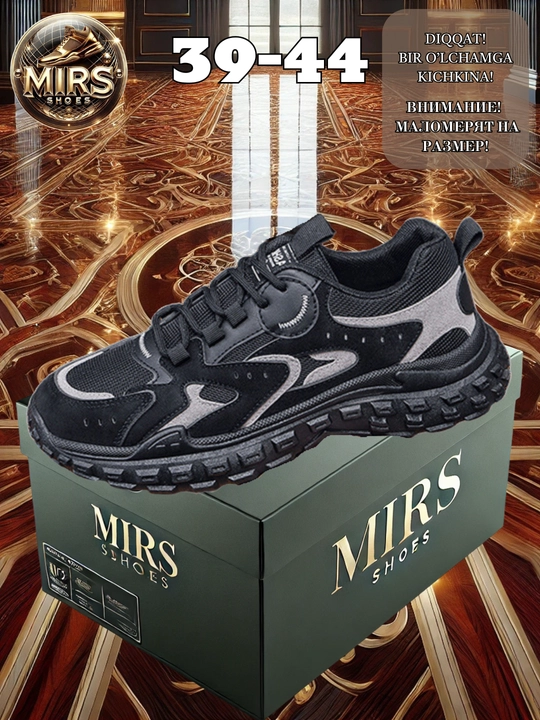 Erkaklar uchun demi-mavsumiy MIRS SHOES krossovkalari, baland taglikda, 1 o‘lchamga kichik